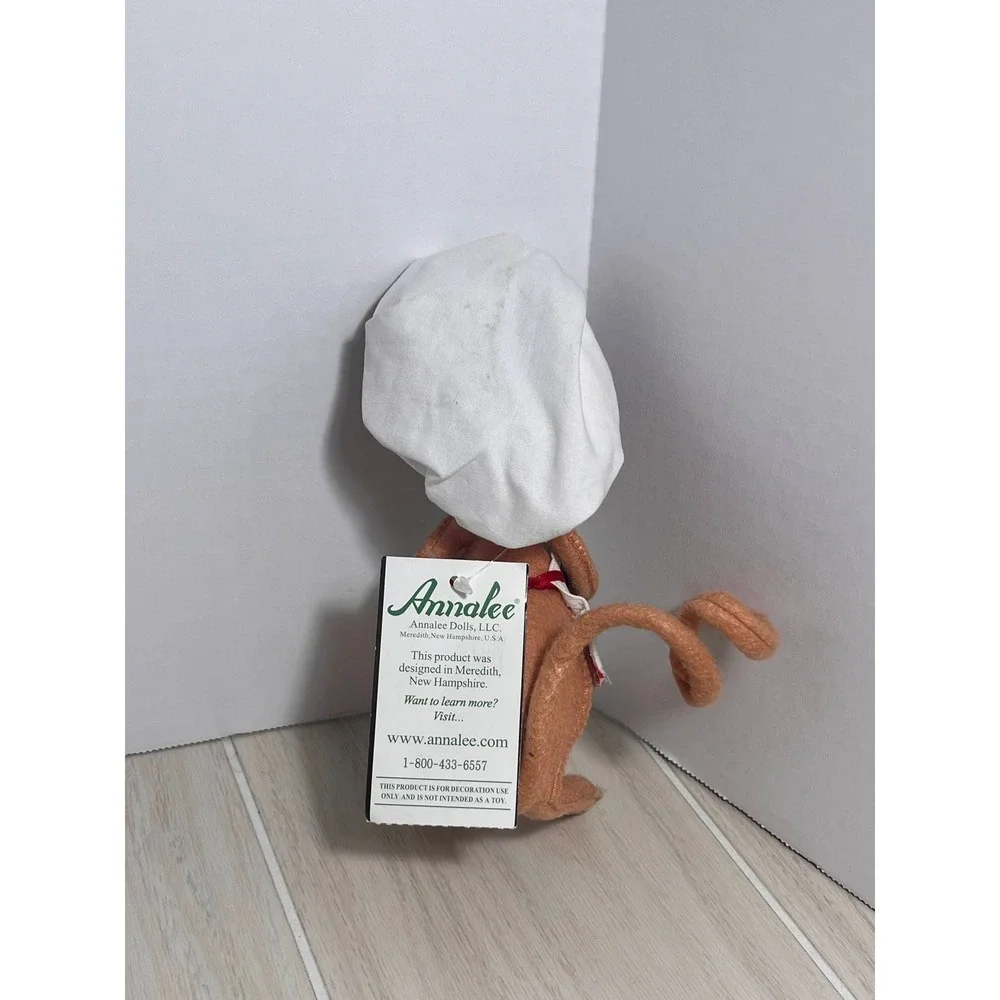 Annalee Shimmermint Chef Mouse Christmas Felt Doll Figure 600411 Tree cookie